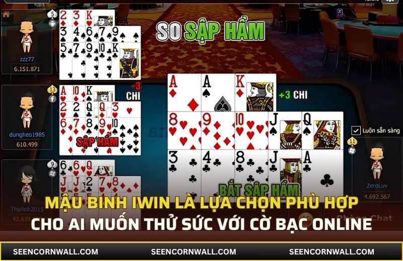Mậu binh iWin là lựa chọn phù hợp cho ai muốn thử sức với cờ bạc online