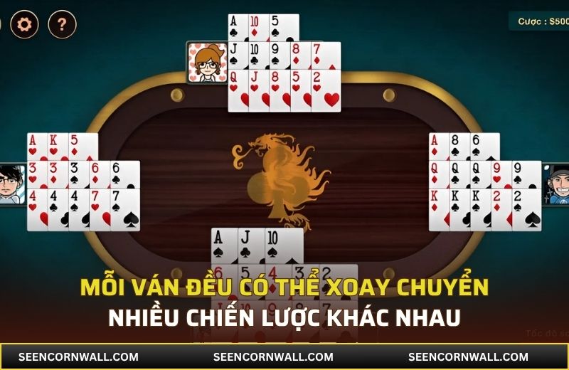 Mỗi ván đều có thể xoay chuyển nhiều chiến lược khác nhau