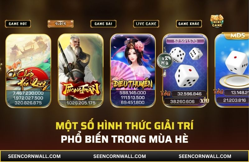 Một số hình thức giải trí phổ biến trong mùa hè