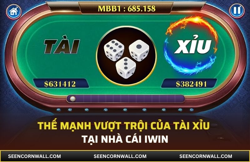 Thế mạnh vượt trội của tài xỉu tại nhà cái iWin